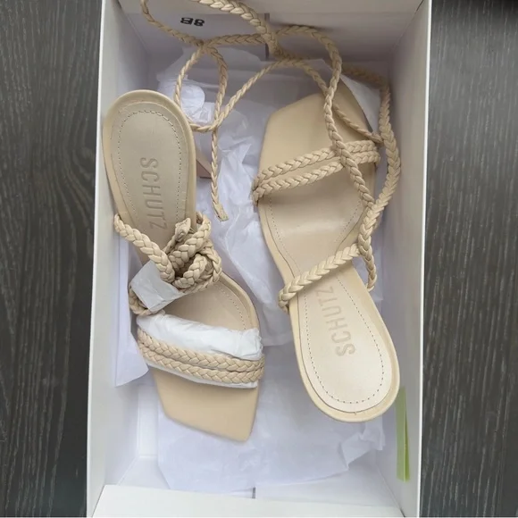 Schutz “Jada” braided heeled sandals - Picture 3 of 4
